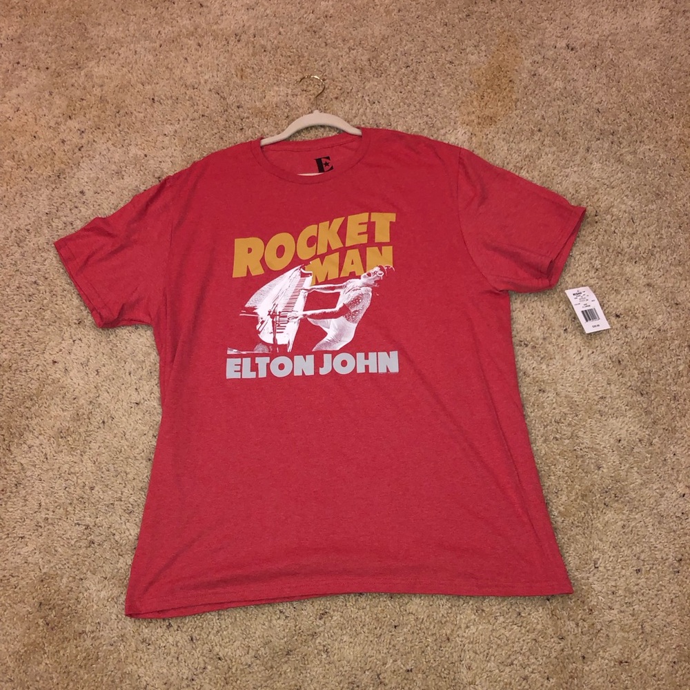 XL SIZE Elton John rocket Man Short sleeve T-shirt NWT